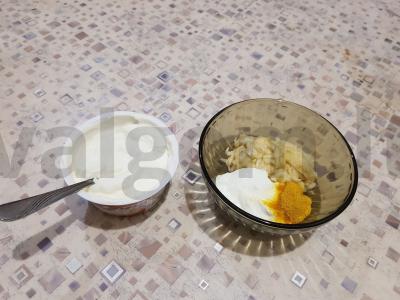 Desertas su varške ir bananais Žingsnis 1