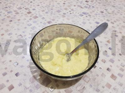 Desertas su varške ir bananais Žingsnis 2
