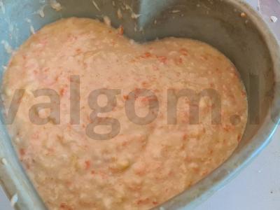 Moliūgų ir morkų keksas. Žingsnis 4