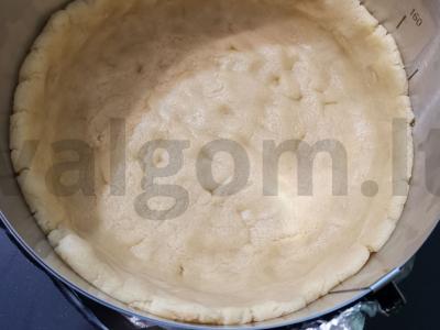 Grietinė ant smėlio tešlos Žingsnis 3