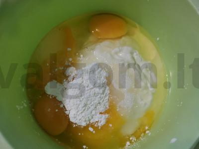 Grietinė ant smėlio tešlos Žingsnis 4