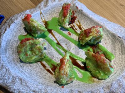 Krevetės wasabi padaže pagrindine nuotrauka