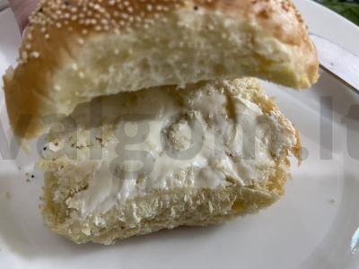 Sumuštinis su špinatais, kiaušiniu ir kumpiu Žingsnis 6