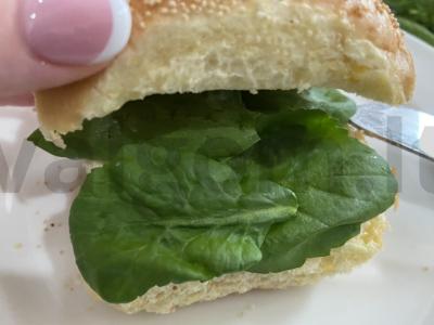 Sumuštinis su špinatais, kiaušiniu ir kumpiu Žingsnis 7