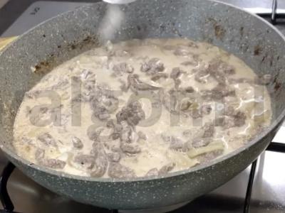 Jautienos stroganoffas pagal mano mamos receptą Žingsnis 5