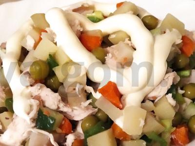 Sovietinės salotos "Stoličnyj" Žingsnis 5