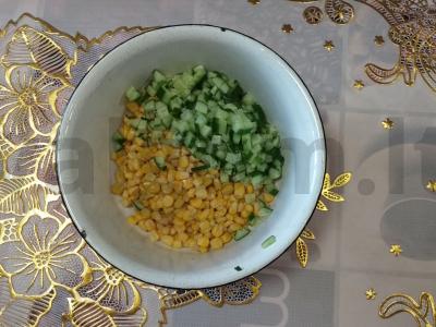 Kukurūzų salotos Žingsnis 9