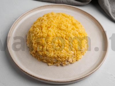 Saulėgrąžų salotos su traškučiais ir menkės kepenėlėmis Žingsnis 5