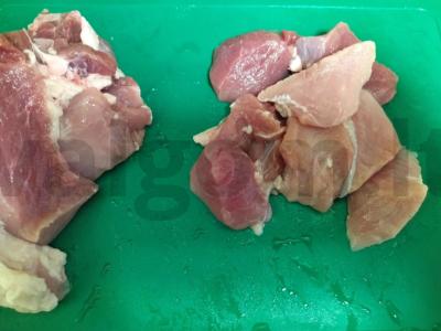 Kiauliena sojų padaže su česnakais Žingsnis 1