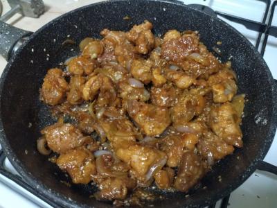 Kiauliena sojų padaže su česnakais Žingsnis 8