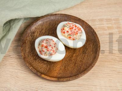 Kiaušiniai, įdaryti raudonaisiais ikrais Žingsnis 5