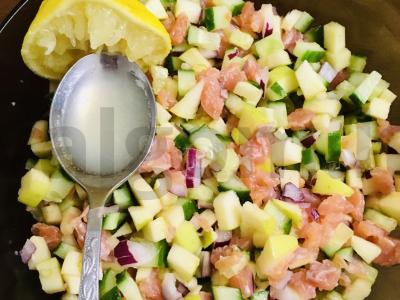 Salotos "Žmogus" su upėtakiu Žingsnis 2
