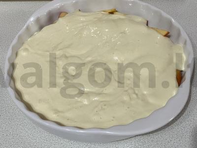 Biskvitinis pyragas su obuoliais Žingsnis 5
