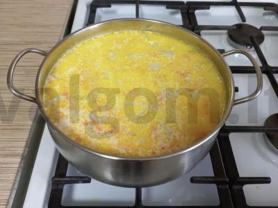 Kreminė sriuba su lydytu sūriu Žingsnis 5