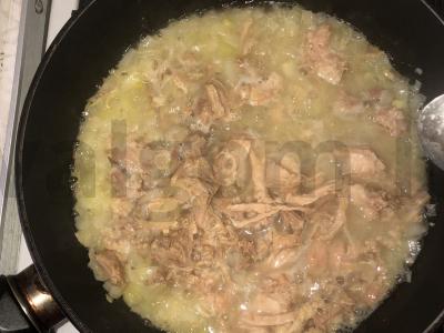 Makaronai su troškiniu Žingsnis 5