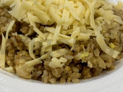 Ryžiai su kiaušiniu ir sūriu Žingsnis 5