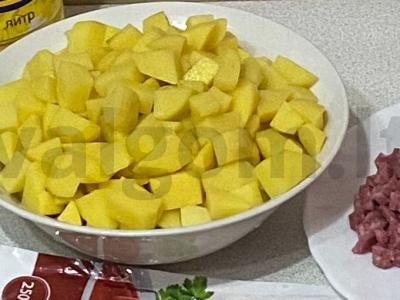 Naminė sriuba "Solyanka" Žingsnis 1