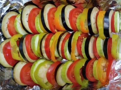 Ratatouille su minkštu sūriu Žingsnis 2