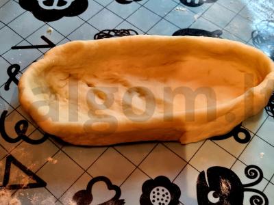 Hachapuri Adžarijos stiliaus su suluguni Žingsnis 3