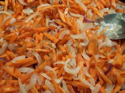 Sveika skumbrė su daržovėmis Žingsnis 1