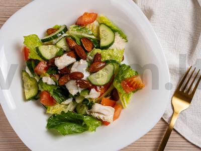 Žuvies salotos su migdolais. Žingsnis 5