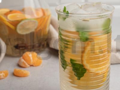 Citrusinis limonadas su mandarinais ir citrina Žingsnis 4