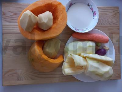 Sveika moliūgų tyrės sriuba Žingsnis 1