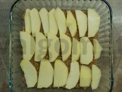 Veganiškas pyragas su karameliniais obuoliais ir riešutais Žingsnis 1