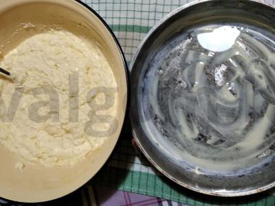 Varškės apkepas su manų kruopomis pagal mamos receptą Žingsnis 1