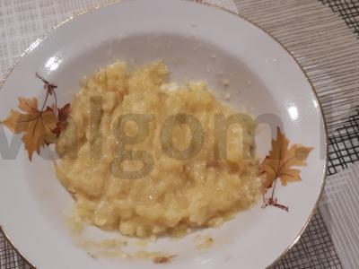 Zebro keksiukai su minkšta varške ir bananais Žingsnis 1