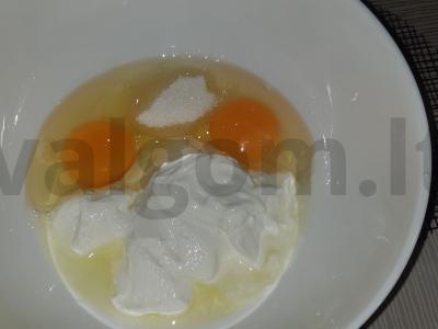 Zebro keksiukai su minkšta varške ir bananais Žingsnis 2