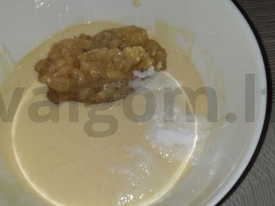 Zebro keksiukai su minkšta varške ir bananais Žingsnis 3