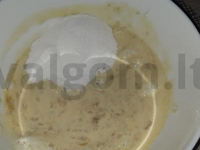 Zebro keksiukai su minkšta varške ir bananais Žingsnis 4