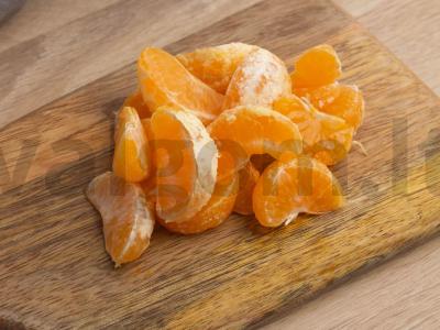 Mandarinų kompotas su cukranendrių cukrumi Žingsnis 1