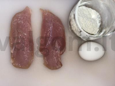 Vištienos kotletai Žingsnis 1