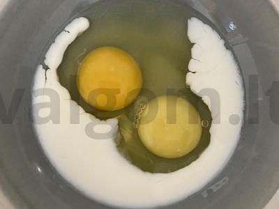Omletas "Kaip viešbutyje" Žingsnis 1