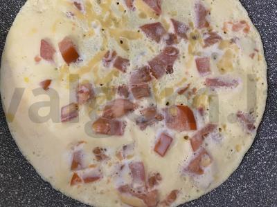 Omletas "Kaip viešbutyje" Žingsnis 4