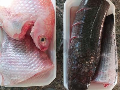 Žuvis aštriame marinate Žingsnis 1