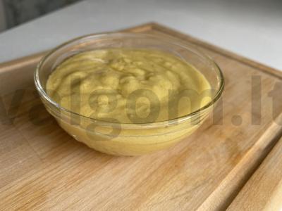 Cezario salotos su vištiena ir garstyčių-citrinų padažu Žingsnis 2