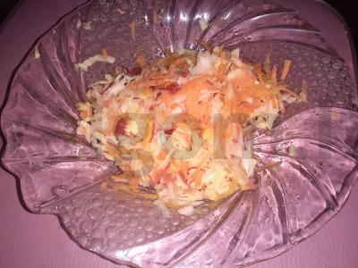 Moliūgų, morkų, ropių ir obuolių vitaminų salotos Žingsnis 4