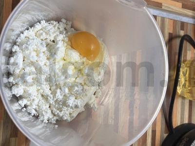 Oro varškės sūreliai Žingsnis 1