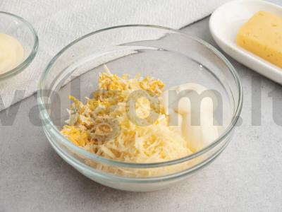 Mandarinų užkandis su sūriu. Žingsnis 2