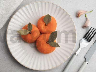 Mandarinų užkandis su sūriu. Žingsnis 5