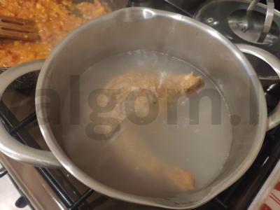 Aštrus kharcho su rūkyta vištiena Žingsnis 1