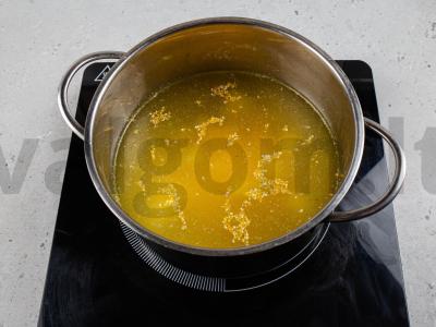 Kapustniakas su kukurūzų kruopomis Žingsnis 4