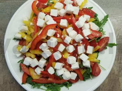 Lengvos salotos su rukola ir kedro riešutais Žingsnis 2