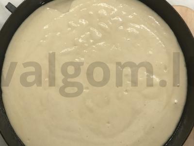 Raudonos manų kruopos ant kefyro Žingsnis 3