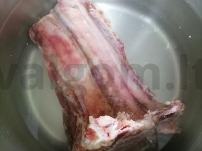 Gausus ėrienos šurpa Žingsnis 1