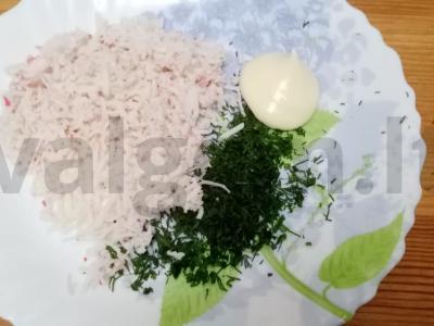 Sūrio ritinėlių užkandis. Žingsnis 3