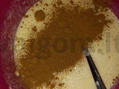 Šokoladinis pyragas Žingsnis 2